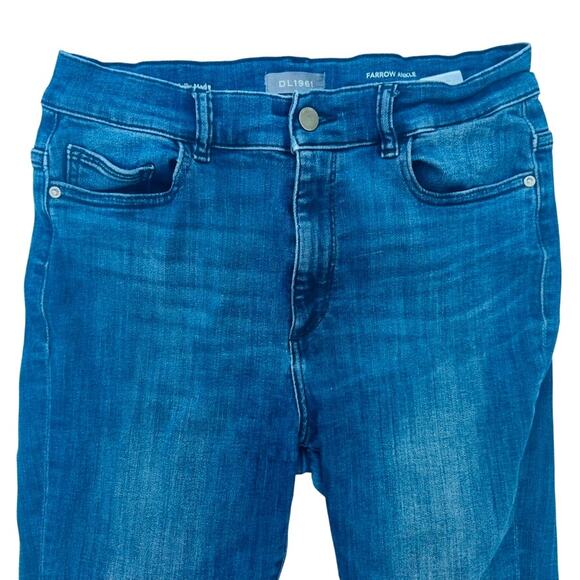 DL1961 Farrow Ankle Skinny High Rise Instasculpt Ankle Size 30 Johnston Blue - Picture 3 of 8